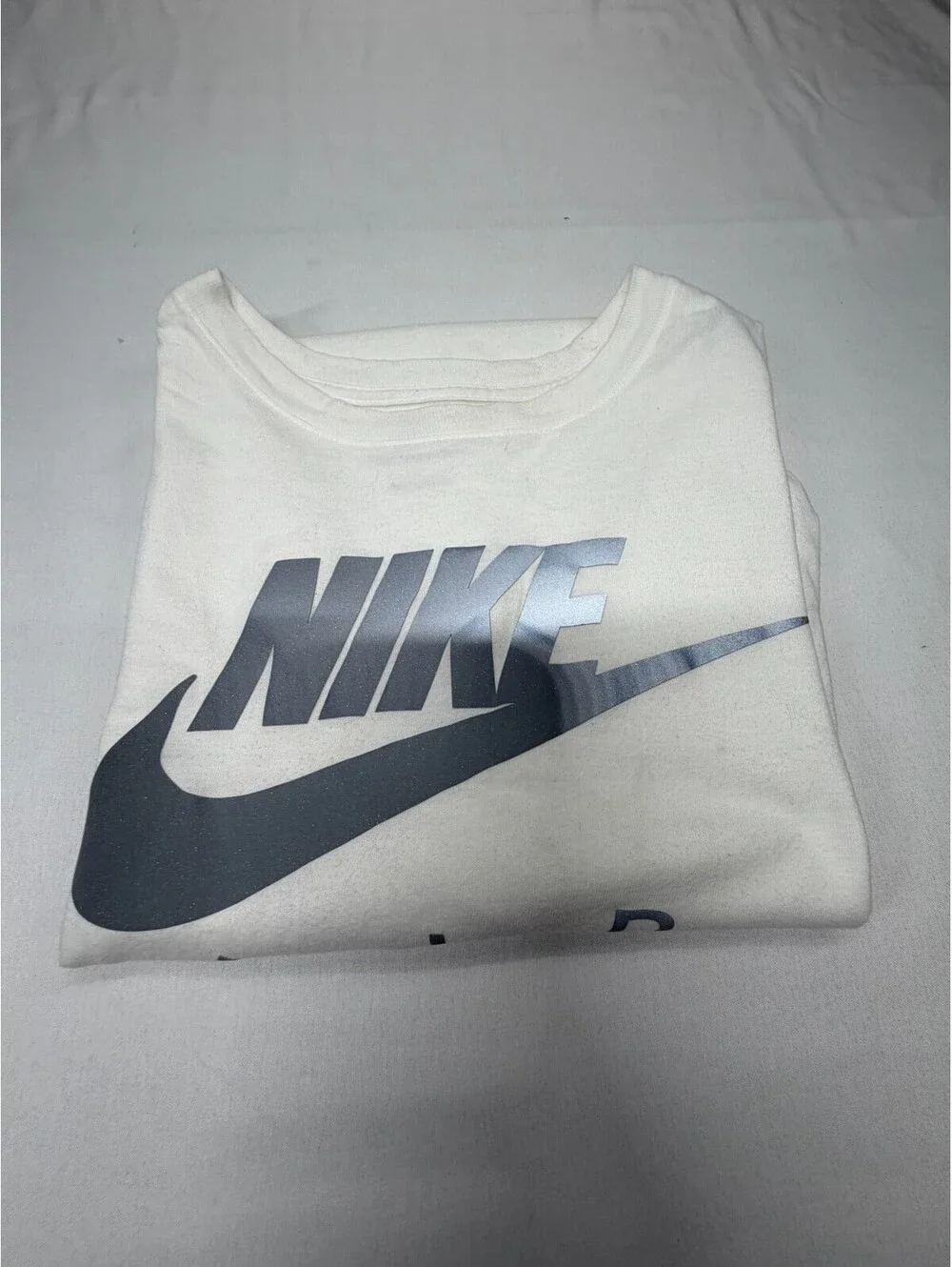 Nike AIr Men's T Shirt Short Sleeve The Nike Tee Graphic Print Size M White